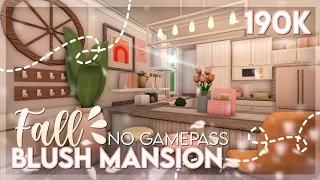 Blush Fall Roleplay Mansion (No Gamepass) | Bloxburg Speedbuild