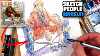 How to SKETCH PEOPLE quickly & loosely!