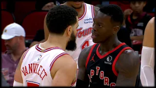 Dennis Schröder & Fred VanVleet Funny and Extended Altercation