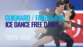 GUIGNARD / FABBRI (ITA) | Ice Dance Free Dance | Tokyo 2023 | #WTTFigure