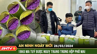 An ninh ngày mới ngày 26/3: Cặp đôi nguỵ trang hơn 17kg ma túy tổng hợp trong hộp phô mai | ANTV