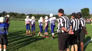 Military father surprises son at football game