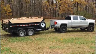 First dump trailer load with the new truck