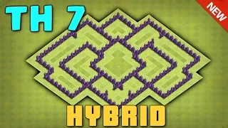 Clash Of Clans - TH7 (Town Hall 7) Hybrid Base 'November 2016' ♦ A Mix Between Trophy & Farming
