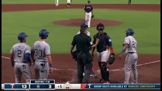 Benches Clear After Adolis Garcia Grand Slam