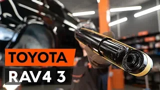 How to change rear shock absorber on TOYOTA RAV 4 3 (XA30)  [TUTORIAL AUTODOC]