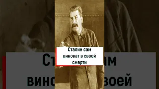 Сталин сам виноват в своей кончине #вов #война #история #ссср