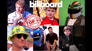 The Billboard Top 10 But It's F1