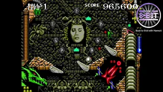 Pinball - Dragon's Revenge Game Footage for Sega Genesis / Mega Drive on the MiSTer FPGA