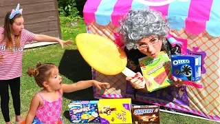 Kids Pretend Play with Food Toys Greedy Granny Ice Cream Shop