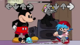 FNF Mickey Mouse HD Happy - Sunday Night Suicide FULL HORROR GAME