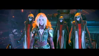Destiny TTK Opening Cut Scene, Space Battle's, Oryx, Queen, Crow, Dreadnought,