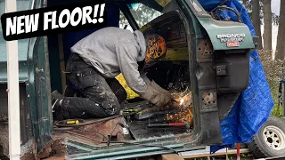 Working On the RUSTY Floor! + New Body Hardware | 1979 Ford Bronco Restoration |PART 20|