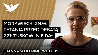 Scheuring-Wielgus: Morawiecki i pracownicy TVP nie przywitali się z debatującymi | #RZECZoPOLITYCE