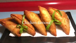 Street chicken Samosa Recipe | Healthy South Indian Potato Onion Crispy Samosa