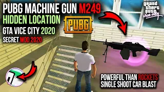 PUBG M249 Machine Gun in Gta vice City! GTA VC Heavy Weapon Locations! Hidden Place | Gamingxpro