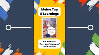 Trost der Philosophie - von Boethius - Top 5 Learnings #Shorts