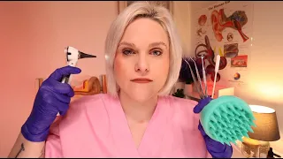 ASMR: The MOST Relaxing Ear, Nose & Throat Doctor Check Up (ENT) Ear Exam & Ear Cleaning