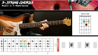 Radio Ga Ga - Queen | GUITAR LESSON | Triads Chords