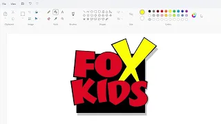 How to draw the Fox Kids logo using MS Paint | How to draw on your computer