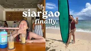 SIARGAO. finally!! ☀️ | our affordable villa, 1st surf experience, cold spring, kanaway snackbar🤙🏼