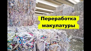 Переработка макулатуры/ Как перерабатывают бумагу/Как перерабатывают макулатуру