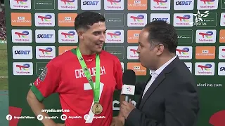 🎙️| #صهيب_الدريوش لاعب المنتخب الوطني المغربي " بينا للجميع الصورة الحقيقية للفريق الوطني "