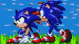 Sonic.exe helps Sonic fix his headache.