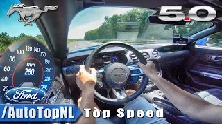 2019 Ford Mustang GT 5.0 V8 TOP SPEED on AUTOBAHN NO SPEED LIMIT by AutoTopNL