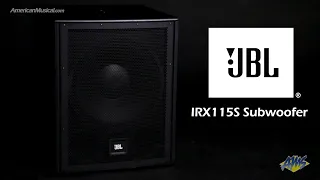 JBL IRX115S Powered Subwoofer - AmericanMusical.com