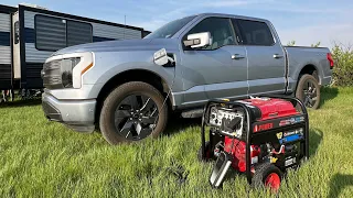 Can a 50A-240V Generator Charge the Lightning and power the trailer at the same time??