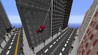 How Different Spider-Man Webswing but in Minecraft