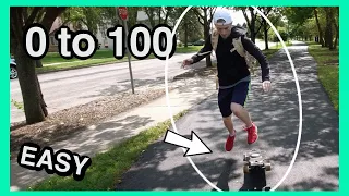 How to get on to your Skateboard | From walking to skating in ONE SECOND!