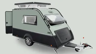 Micro Wohnwagen Kip Shelter Plus 2023. Klein. Leicht. E-Auto tauglich. Zeitlos.