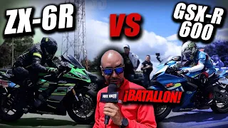 😱❌KAWASAKI ZX-6R 🆚SUZUKI GSX-R 600🔥❌ Fullgass Drag Race Cuarto de milla