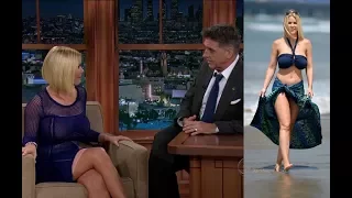 Busty Carrie Keagan in a Sexy Dress flirts with Craig Ferguson, Interview Compilation