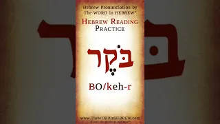 Read Hebrew - Morning in Hebrew #shorts #learnhebrew #hebrew