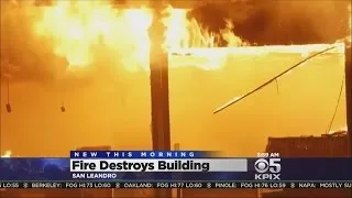 4-Alarm Fire Destroys Building In San Leandro