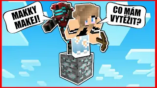 MAKKY JE TĚŽÍCÍ ROBOT!😂⛏ - One Block Skyblock s Módy! #2 w/@Makousek