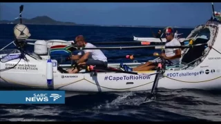 Braam Malherbe completes an 8000 km journey rowing from Cape to Rio