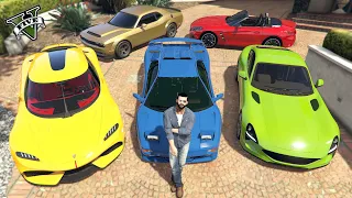 GTA 5 - Stealing Super Luxury (Rare)Cars with Michael! (Real Life Cars #53)