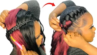 Can’t Feed-in Braids?? Trying Two Color Crochet Feed-in Method