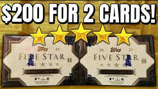 AUTOS ONLY!! $100 A CARD! | 2023 Topps FIVE STAR Baseball Hobby Box Review