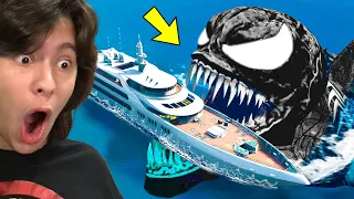 TENTANDO SOBREVIVER AO MEGALODON VENOM NO GTA 5!!