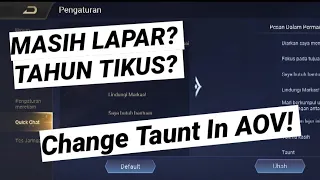 How To Change Taunt In AOV