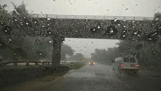 driving through pouring rain #asmr #asmrsounds #water #rain #storm