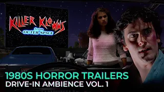 80s Horror Movie Trailers at The Drive-In Theater Ambience Vol 1