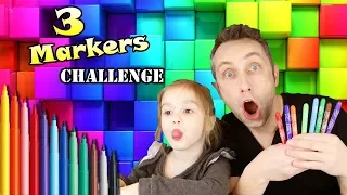 3 MARKER CHALLENGE !!! ELLIE vs MAMAN vs PAPA ! Coloriage Jewelpet Shopkins Peach