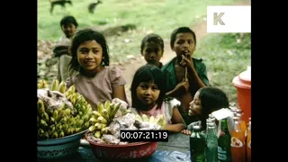 1970s Bali, Indonesia, rural street scenes, home movies, HD from 16mm