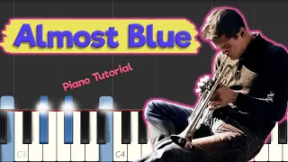 Chet Baker - Almost Blue - Jazz Piano Tutorial ( EASY )